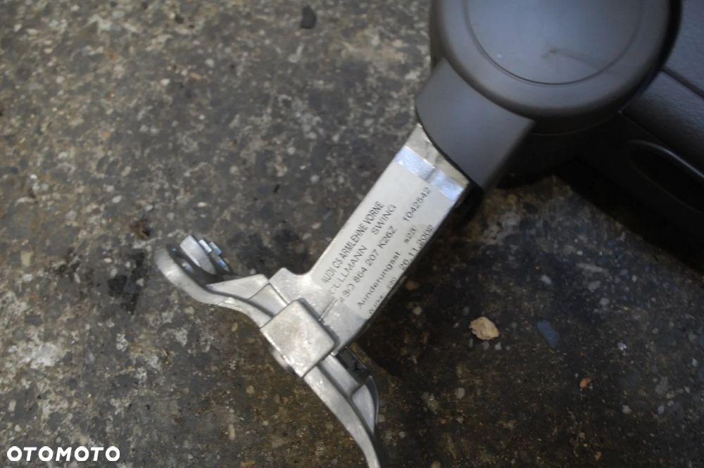 TUNEL ŚRODKOWY KOMPLETNY 2 DIN + PODŁOKIETNIK SKÓRA AUDI A6 C5 LIFT - 5