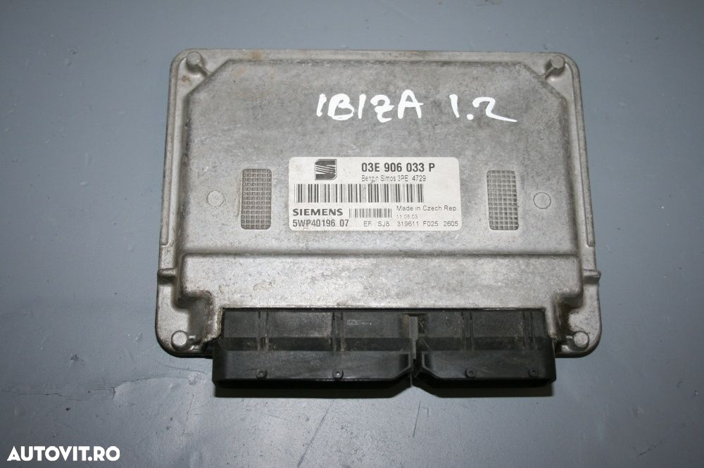 Calculator Motor Ecu Seat ibiza 1.2 Benzina An 2002-2007 - 2