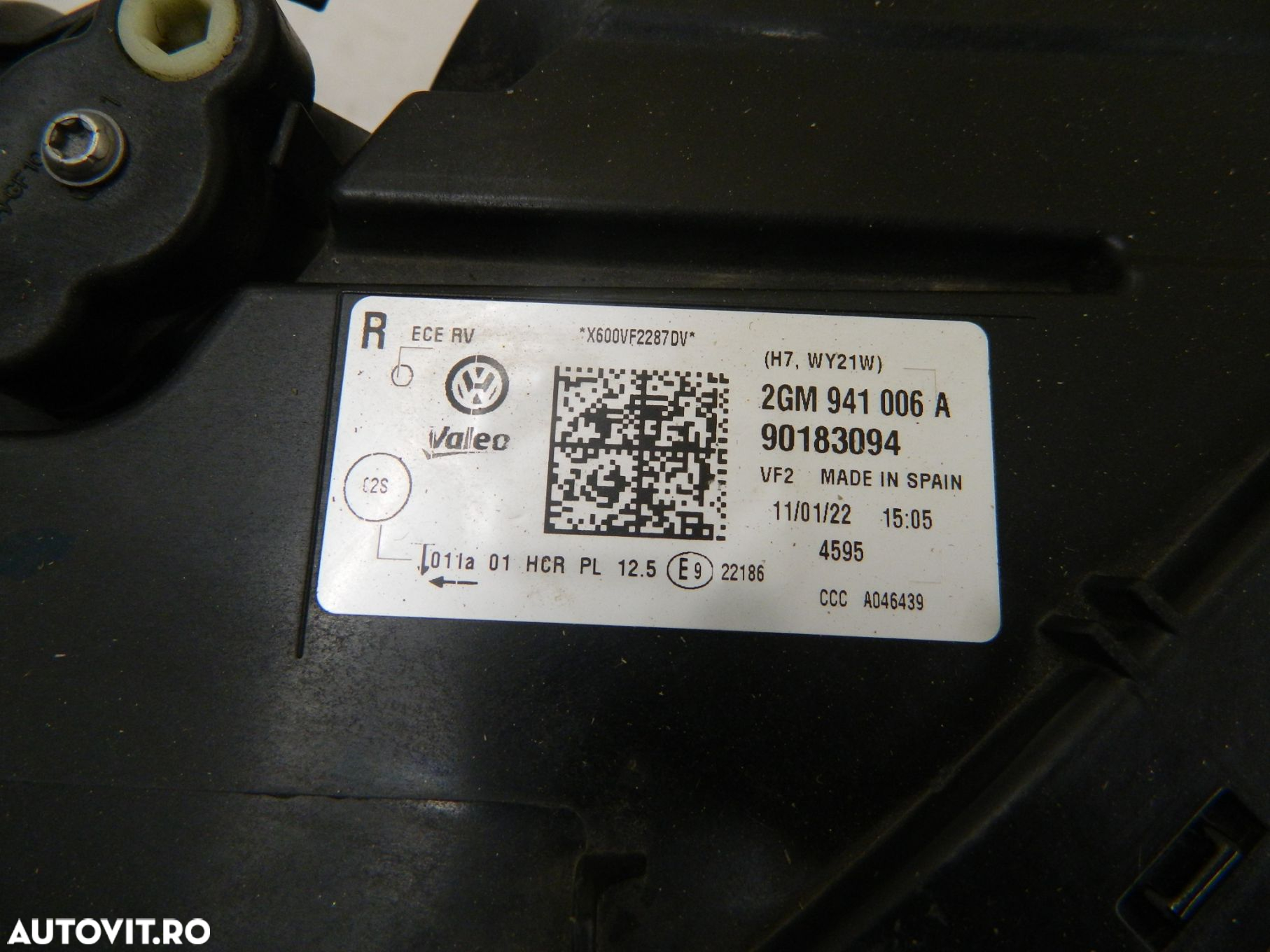 Far dreapta VW T-Cross Halogen, 2018, 2019, 2020, 2021, 2022, cod origine 2GM941006A. - 6