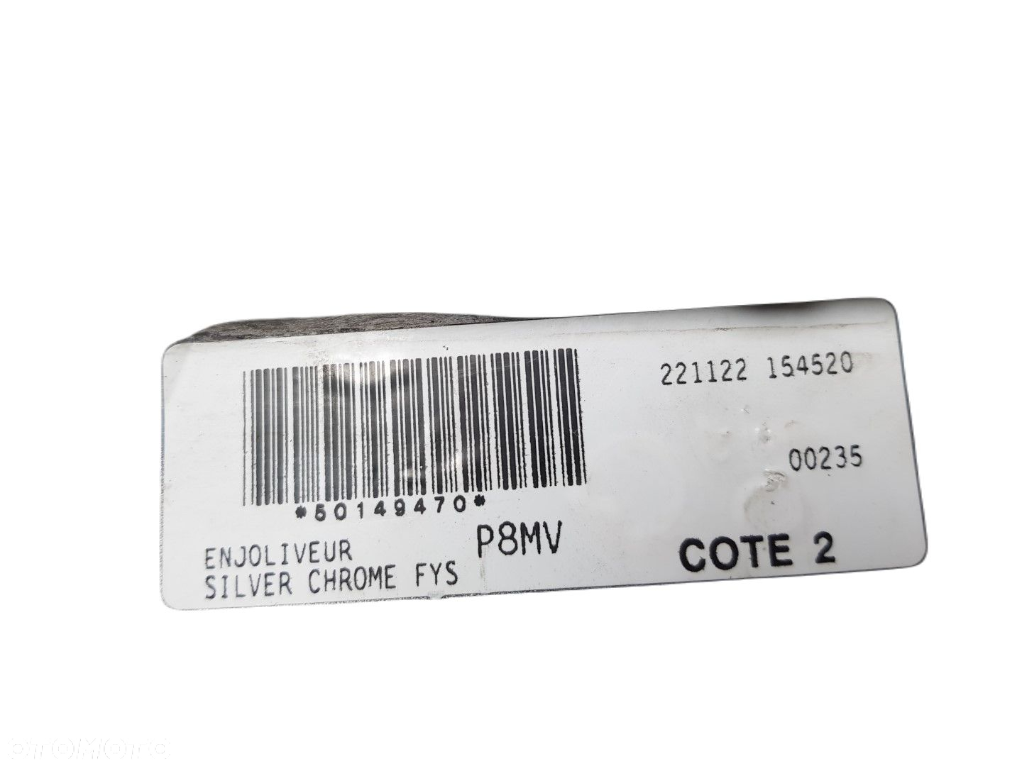 ORYGINALNA LISTWA ZDERZAKA PRZEDNIEGO PRZÓD HONDA CIVIC X 10 17-21r SILVER CHROME 99936297 836827277 - 5