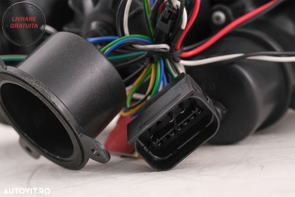 Faruri 3D LED Angel Eyes BMW Seria 3 Limousine E90 Touring E91 (03.2005-08.2008) L- livrare gratuita - 20