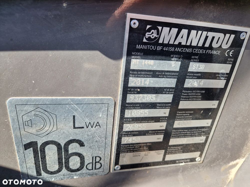 Manitou MT 1440 G124 - 12