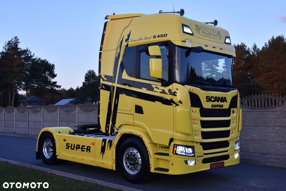 Scania S450 / ALU-FELGI / VIRTUALNE ZEGARY / CENTRALNE SMAROWANIE / SKÓRA / FULL LED / STANDARD / RETARDER / HYDRAULIKA ! PTO! Jak nowa ! ! - 3