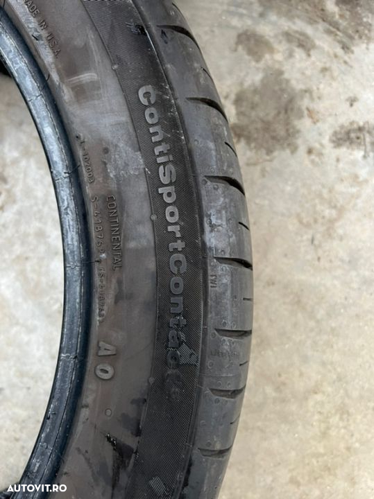 vând 2 anvelope 255/45/20 continental de vară la 6,5mm - 6
