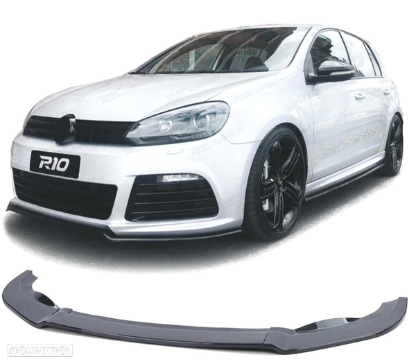 SPOILER LIP PARA VOLKSWAGEN VW GOLF 6 09-12 R20 PRETO BRILHANTE