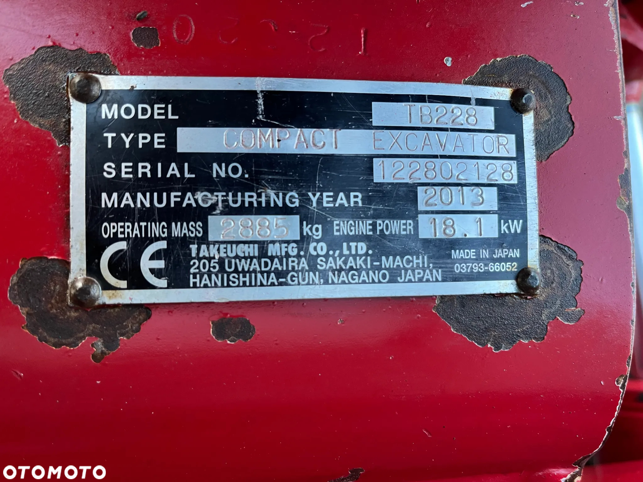 Takeuchi TB 228 - 18