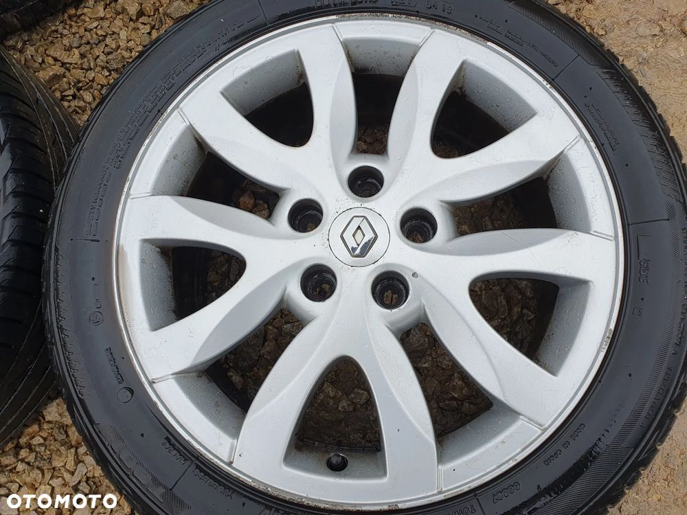 RENAULT 4X KOŁA ALUFELGI 17" 7J ET47 5x114.3 ORYGINALNE FELGI ALUMINIOWE 8200589047 SPIDER + OPONY 45/225/R17 6MM KOMPLET KÓŁ - 3