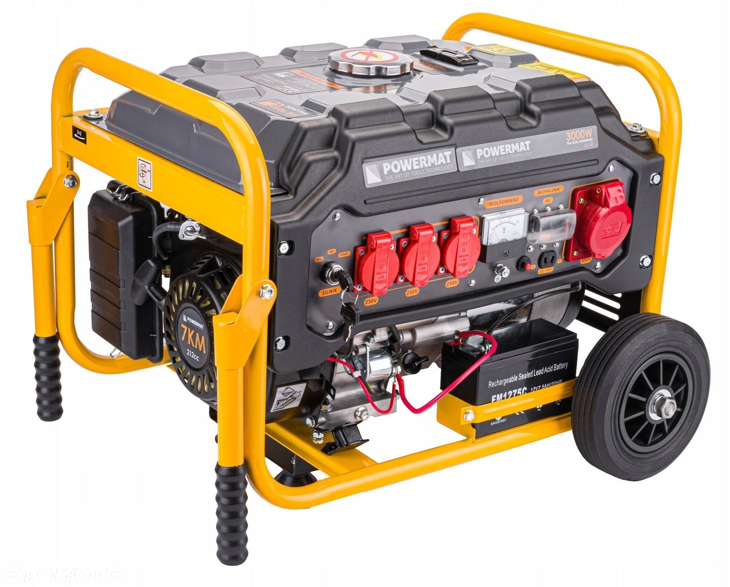 AGREGAT PRĄDOTWÓRCZY 7KM 230V/400V 3000W ELEKTRYCZNY ROZRUCH  2x OLEJ 0,6L - 5
