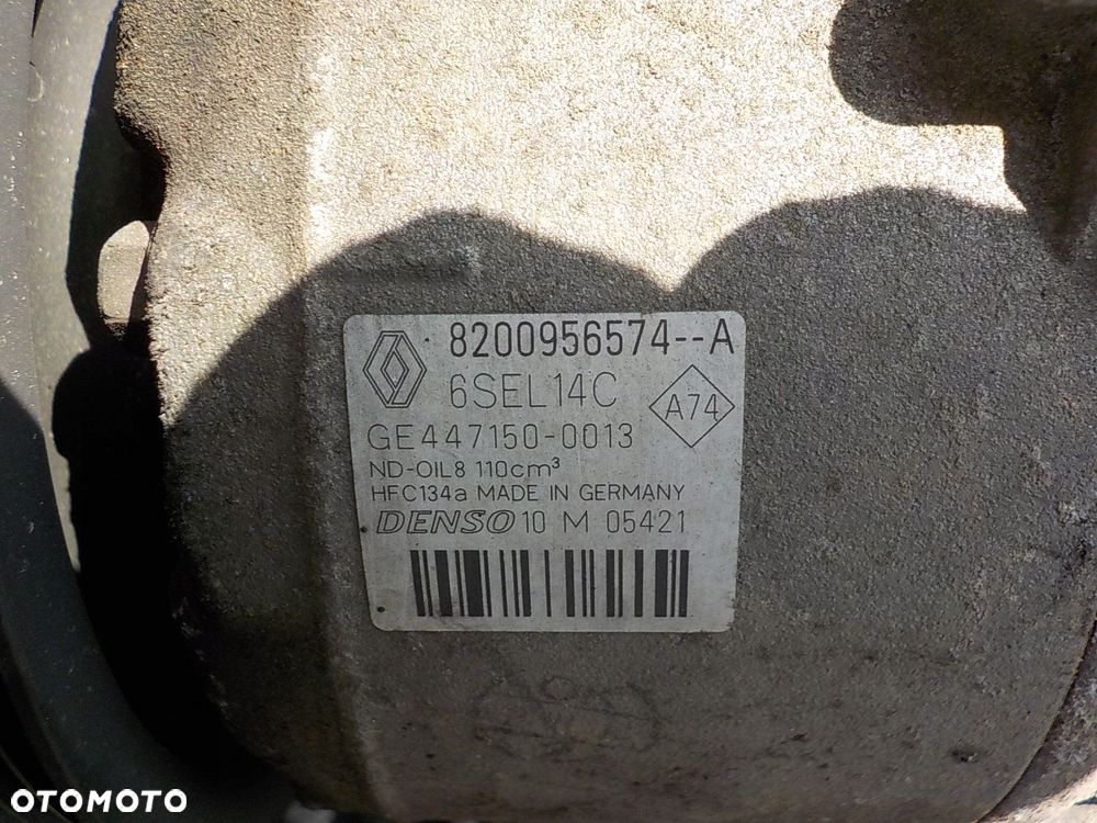 RENAULT MEGANE III 1.9 DCI SPRĘŻARKA POMPA KLIMATYZACJI 8200956574-A - 2