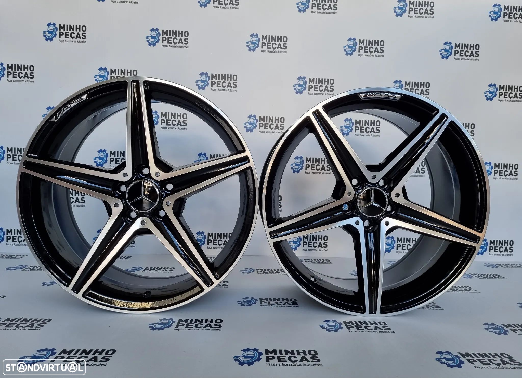 Jantes Mercedes (W205) AMG em 18 Preto Polido - 1