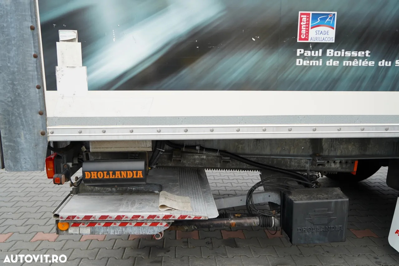 Fruehauf / CONTAINER / platformă elevatoare DHOLLANDIA / podea rezistentă / oblon rulant / axă elevatoare / IMPORTAT - 15