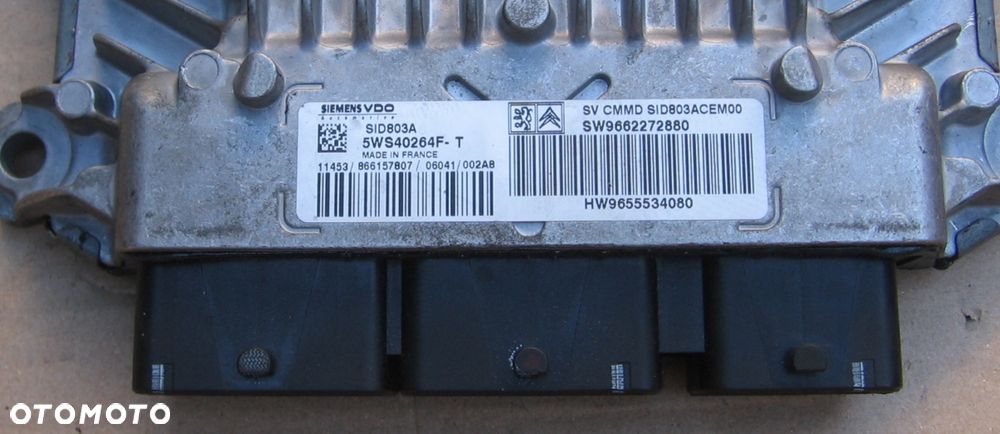 CITROEN C4 PEUGEOT 407 2.0 HDI sterownik silnika 9662272880 - 2