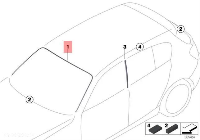 Osłona przedniej szyby BMW OEM(51317240671) - 1