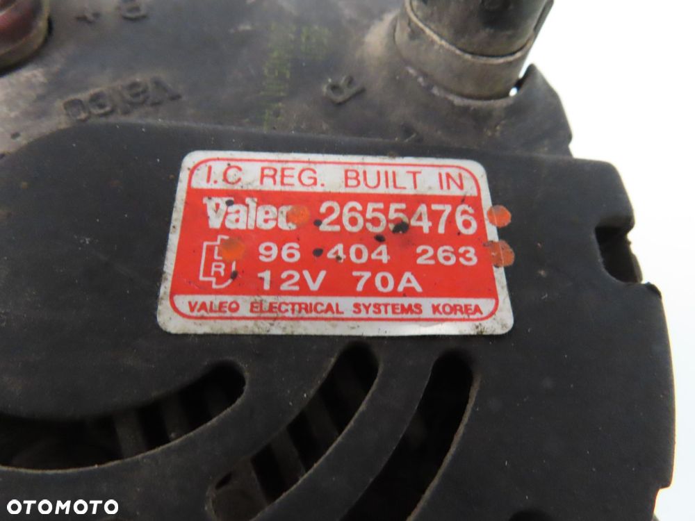 ALTERNATOR CHEVROLET AVEO T200 1.2 2655476 96404263 - 4