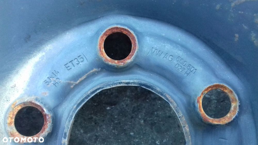 FELGA FELGI STALOWE SKODA VW 5Jx14 5x100 ET35 - 5
