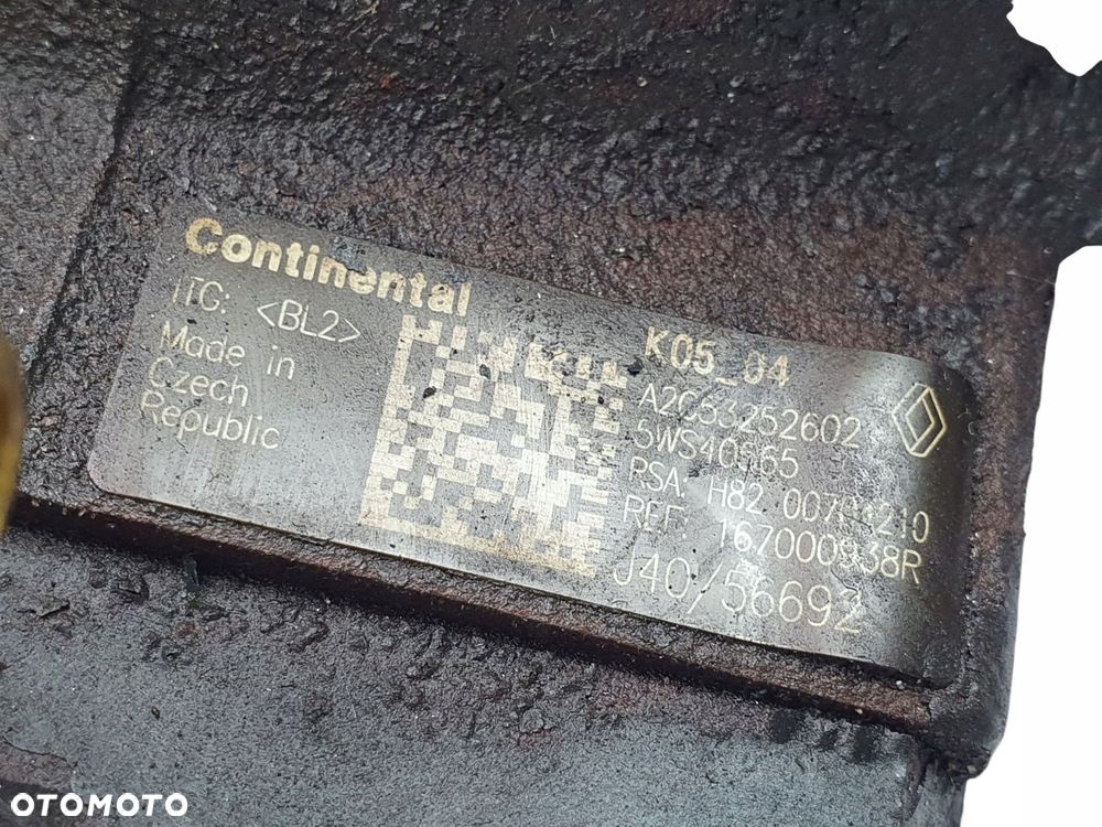 POMPA WTRYSKOWA Nissan Qashqai Renault Megane 1.5 dCi A2C53252602 5WS840565 - 8