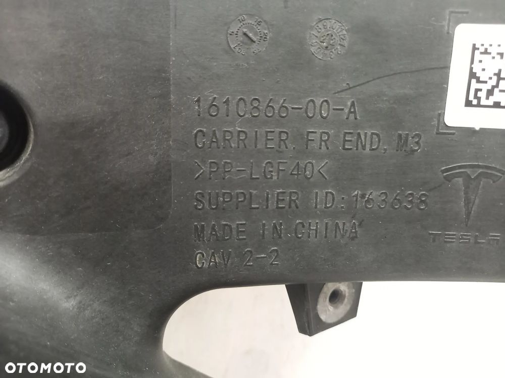 Tesla Model 3 III wzmocnienie czolowe pas przedni - 5