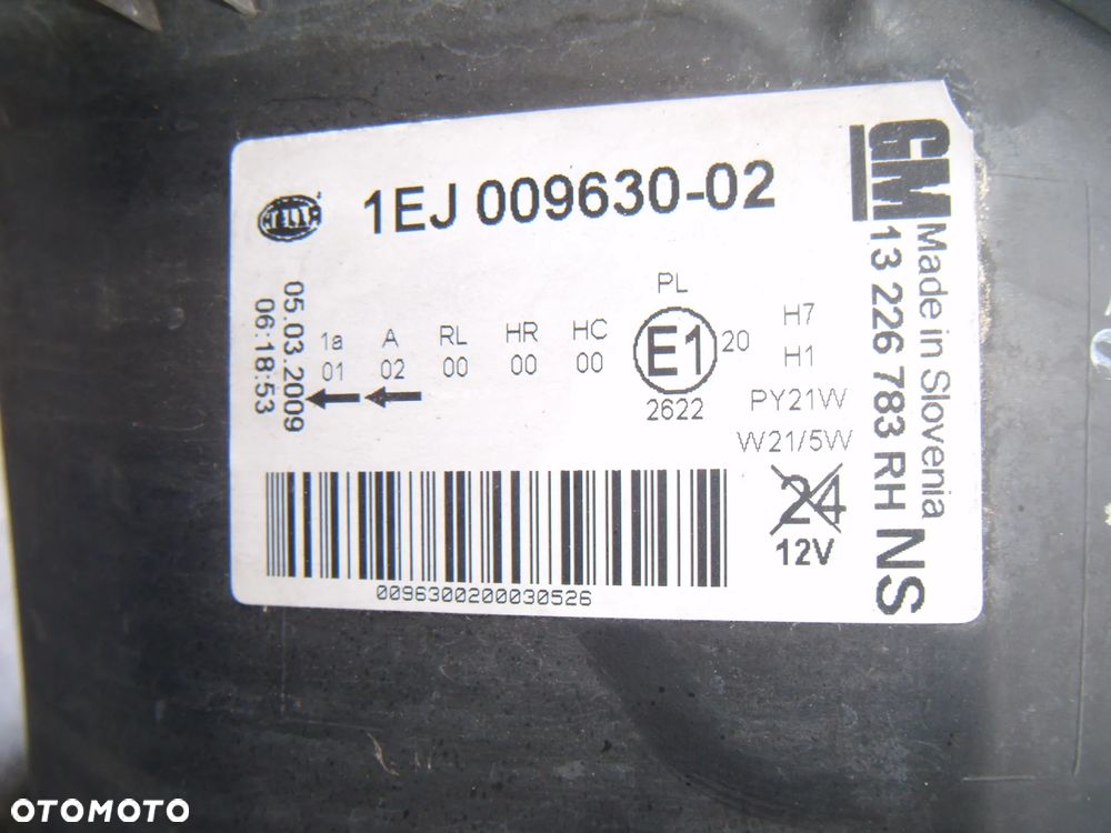 opel insignia a 10r lampa prawy przód europa  13226783 - 4