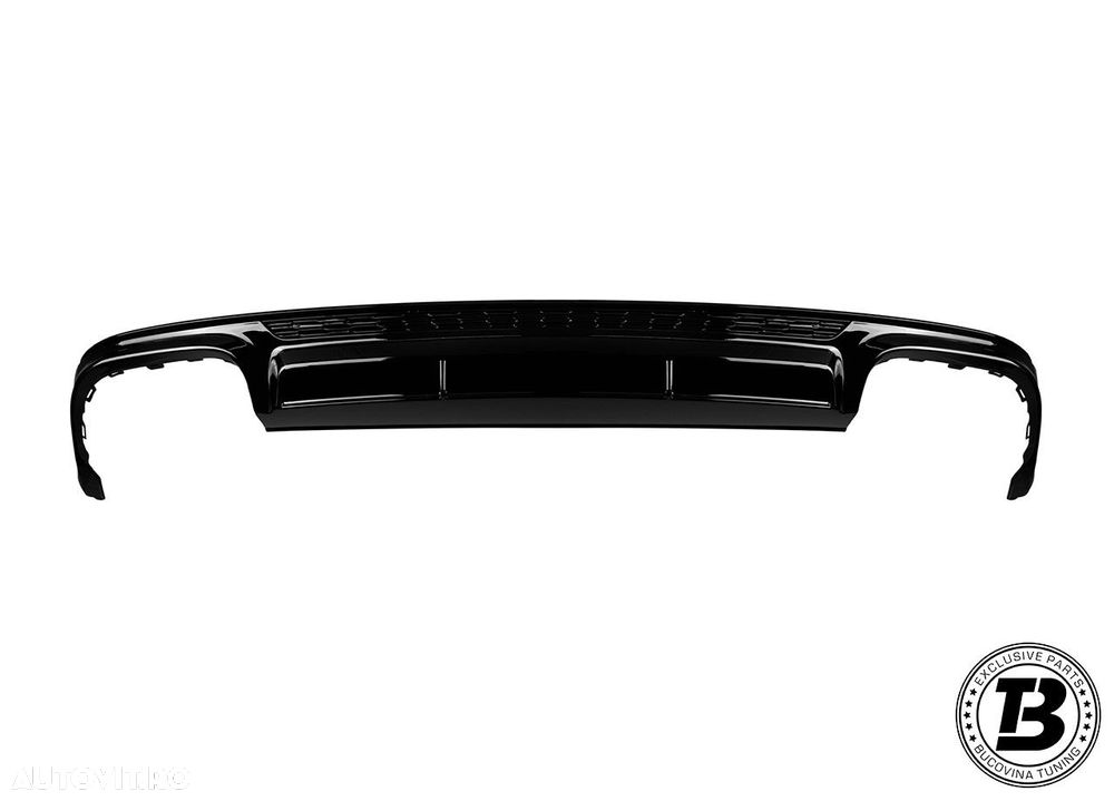 Difuzor Bara Spate cu Ornamente compatibil cu Audi A6 C8 S6 Design - 6
