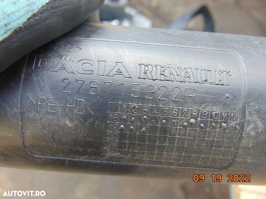 Tub aer dacia Sandero 2 Logan 2 MCV conducta admisie aer Duster - 2