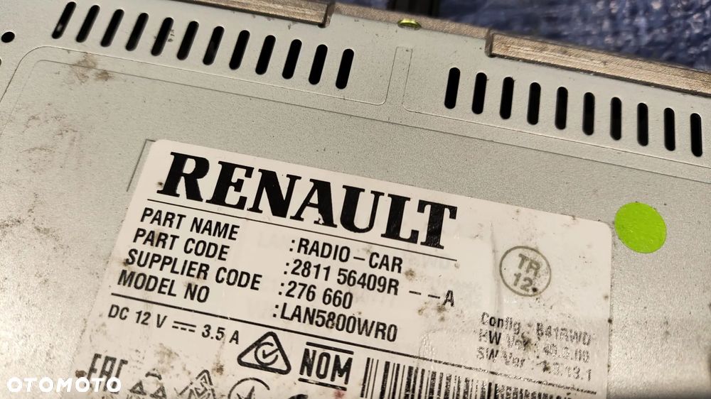 RADIO NAWIGACJA NAVI Z KODEM 281156409R LAN5800WR0 DACIA DUSTER II SANDERO LOGAN RENAULT CAPTUR - 7