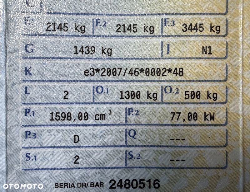 Fiat DOBLO VAN VAT-1 Homologacja cięż. DMC: 2145kg Ładowność 706kg MOCNY SILNIK 1.6 MultiJet, 105KM Emisja Euro-6, Skrzynia biegów 6-cio stopniowa! ORYGINALNA ZABUDOWA PAKI, BOCZNE DRZWI PRZESUWNE, RADIO FABRYCZNE, Hak 1300kg, PODGRZEWANE FOTELE Z REG. I PODŁOKIETNIKIEM, BAGAŻNIK DACHOWY ORYGINALNY FIAT, PARKTRONIKI, ALARM.. - 12