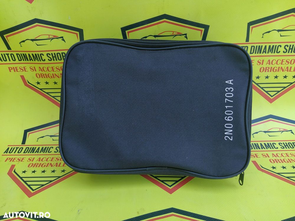 Compresor auto umflat roti kit pana original Vw Skoda Audi Seat + Husa - 2