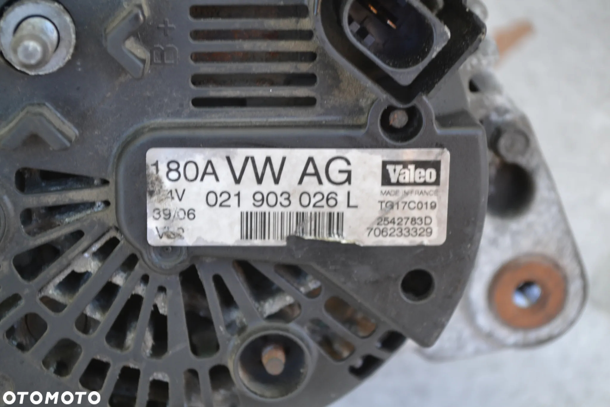 VW AUDI SEAT SKODA 1,9 2,0 TDI ALTERNATOR VALEO 180A 021903026L - 3