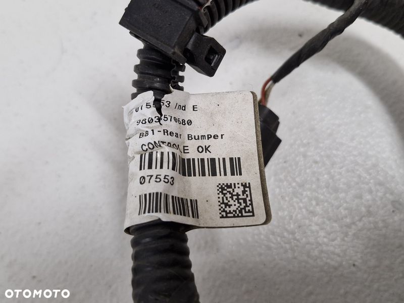 CITROEN DS5 WIĄZKA CZUJNIKÓW PARKOWANIA PDC TYŁ 9803570680 - 6