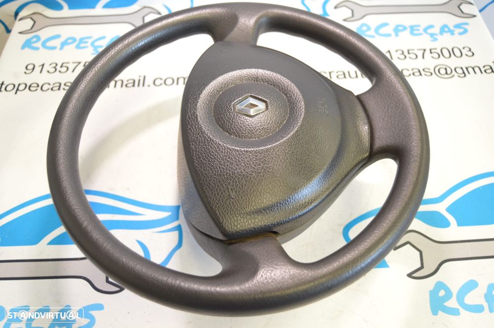 VOLANTE GUIADOR COMPLETO 484000393R 484000393 8200281627 8200281642 RENAULT MODUS PELE AIRBAG GRAND MODUS - 5