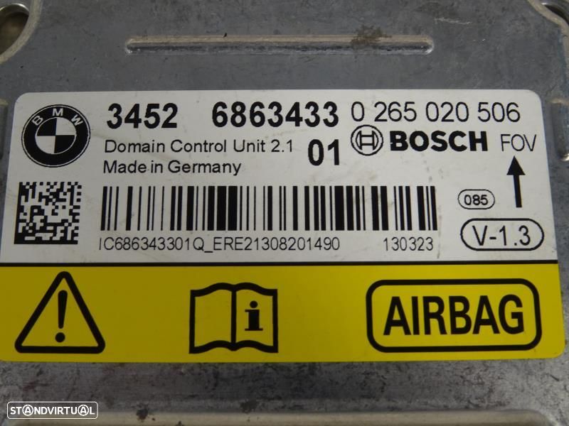 Centralina De Airbags Bmw 3 (F30, F80)  6863433 / 0265020506 / 0 265 0 - 2