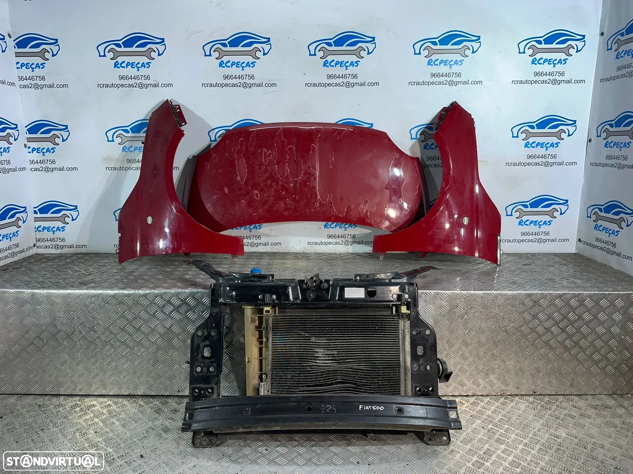Fiat 500 Cabrio 312 Frente Completa 1.2i - parachoques parachoque guarda lamas farois farol resguardo capo capot - 4