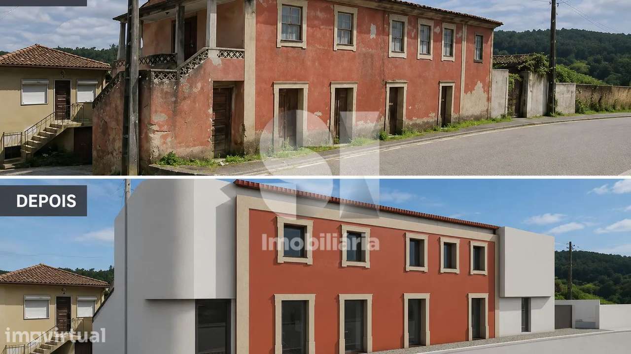Moradia T5 para reconstruir com projeto aprovado