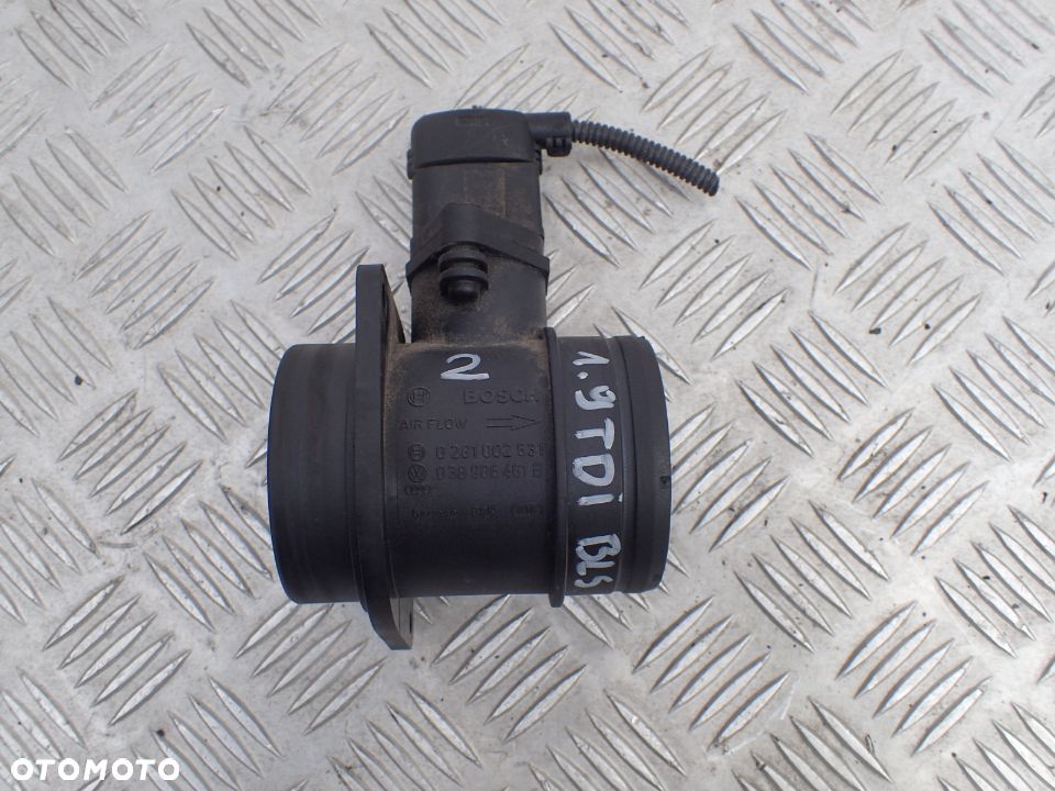 VW AUDI SEAT 1.9TDI PRZEPŁYWOMIERZ 038906461B 0281002531 - 1