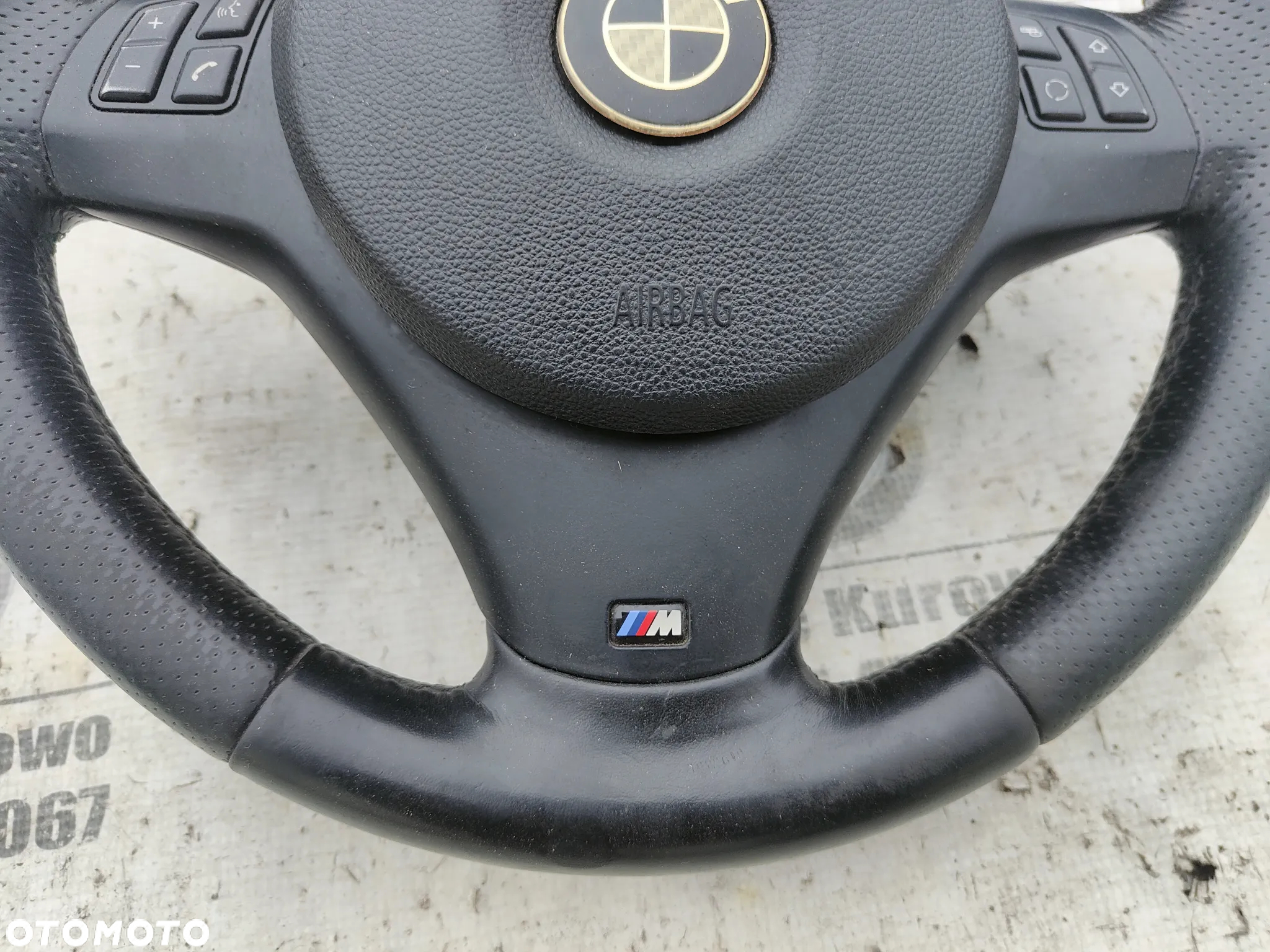 BMW E81 E82 E87 E88 E90 E91 E92 E93 Kierownica M-Pakiet poduszka łopatki z łopatkami - 6