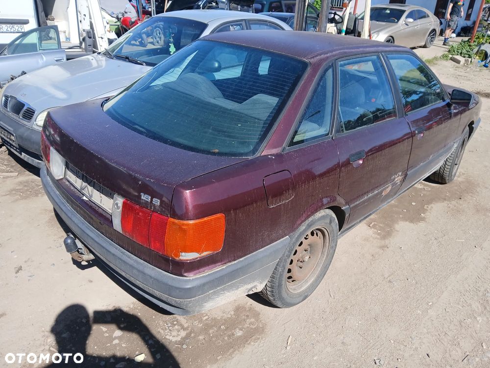 audi 80 b3 LZ3T maska zderzak lampa grill błotnik drzwi zbiornik paliwa szyba lusterko klamka - 3