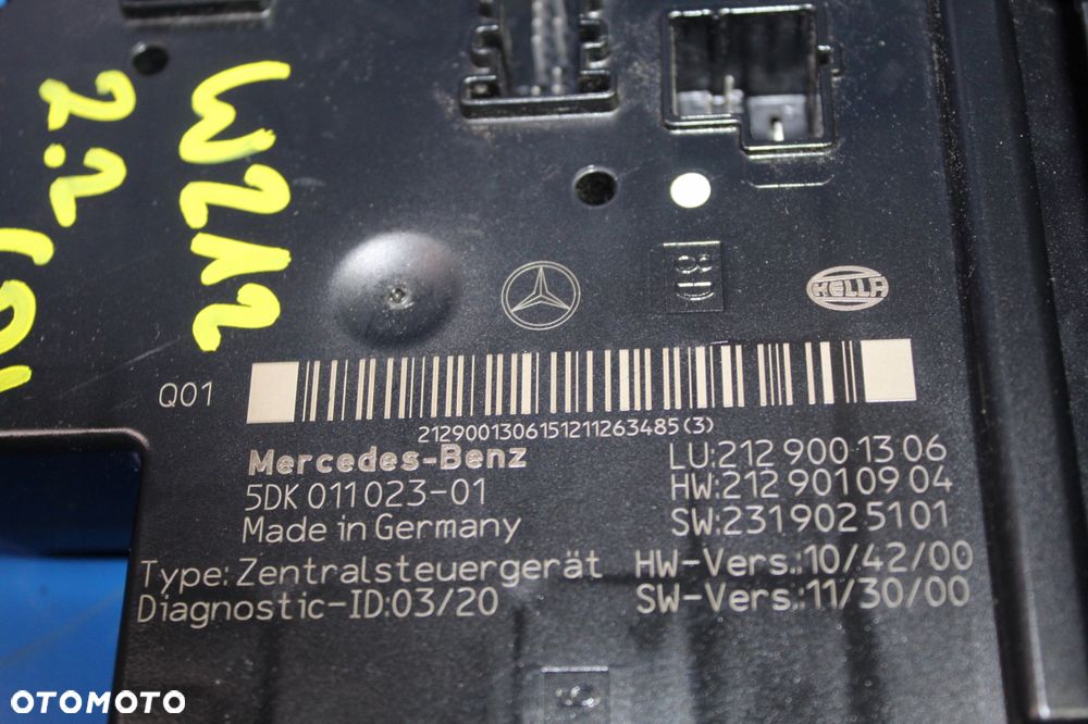 MERCEDES E KLASA W212 2.2 CDI MODUŁ SKRZYNKA SAM - 3