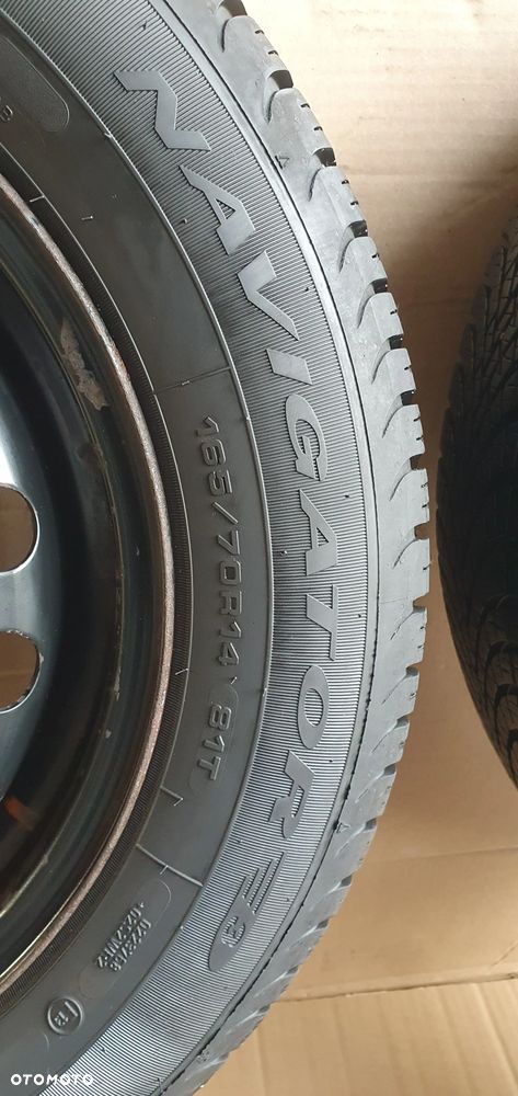 Felgi stalowe z oponami 165/70 R14 5J 4X100 ET35 VW UP 1S0601027 - 11