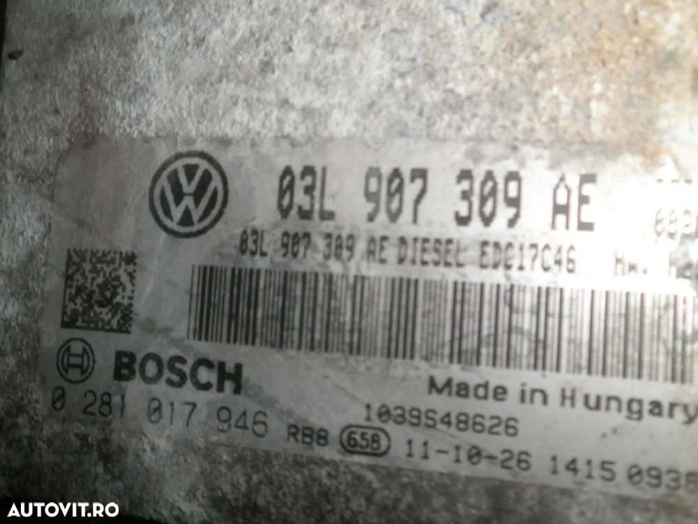 ECU / calculator motor VW Passat B7, Passat CC, 2.0 TDI 03L907309AE - 3
