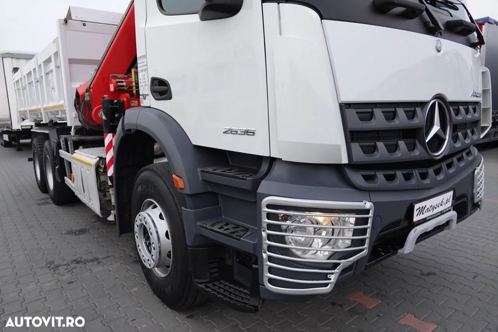 Mercedes-Benz AROCS 2636 / 6x4 / BASCULANTE / HIDROBOARD / + HDS FASSI F 175a / RADIO CONTROL / ROTATOR / EURO 6 / 2016 - 12
