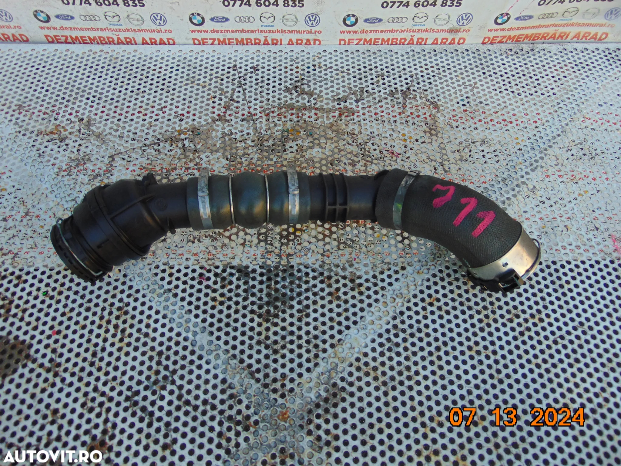 Furtun intercooler Nissan qashqai 1.5 euro 6 Dacia duster renault kangoo dokker lodgy logancaptur clio megane 4 cod 144607512r - 2