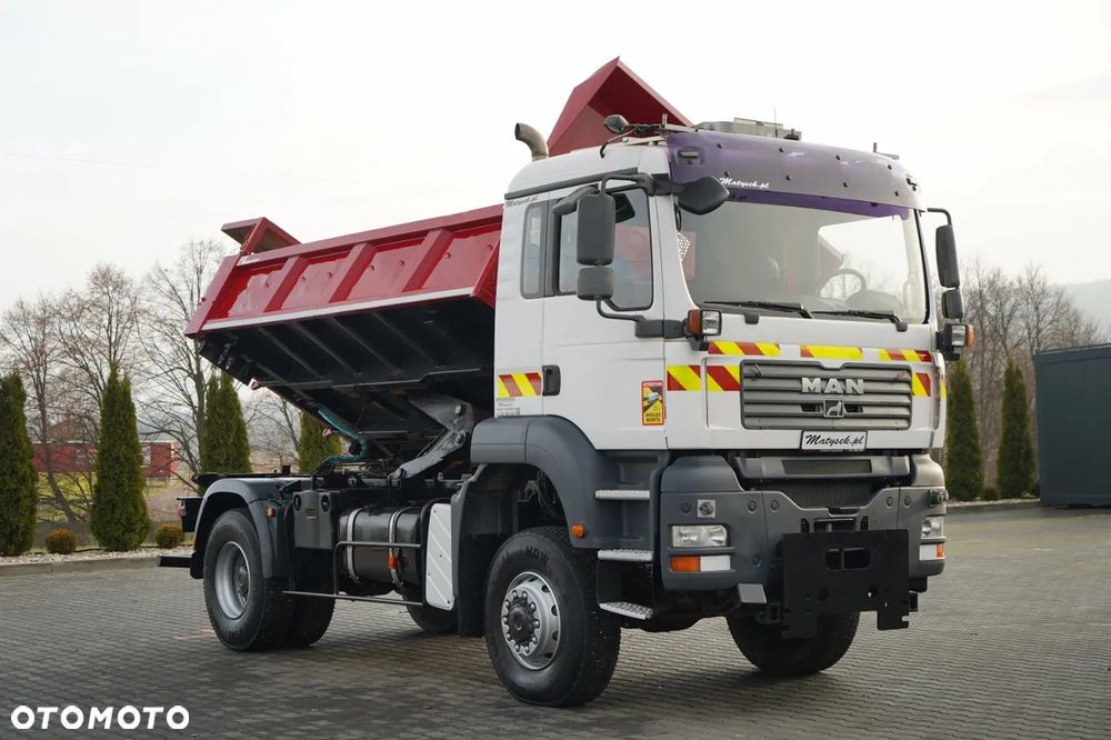MAN TGA 18.360 / 4X4 / WYWROTKA 2 STRONNA / HYDROKLAPA / HYDROBURTA / CZOŁOWNICA / SPECJALNY / MANUAL - 8