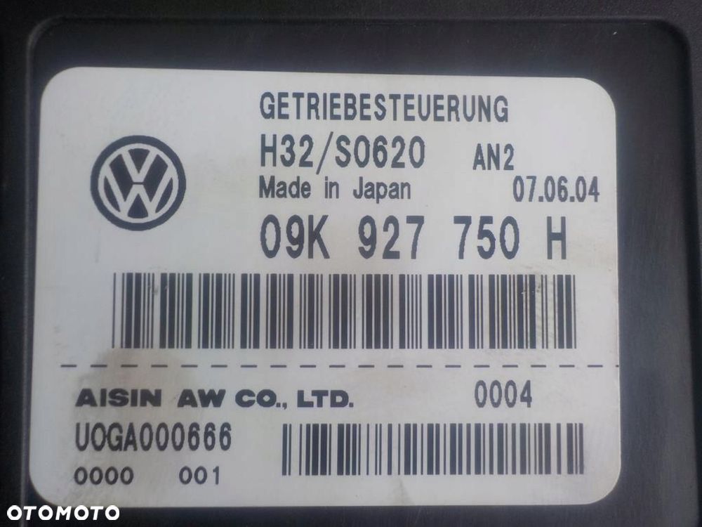 VW T5 STEROWNIK SKRZYNI BIEGÓW AUTOMAT 09K927750H - 3