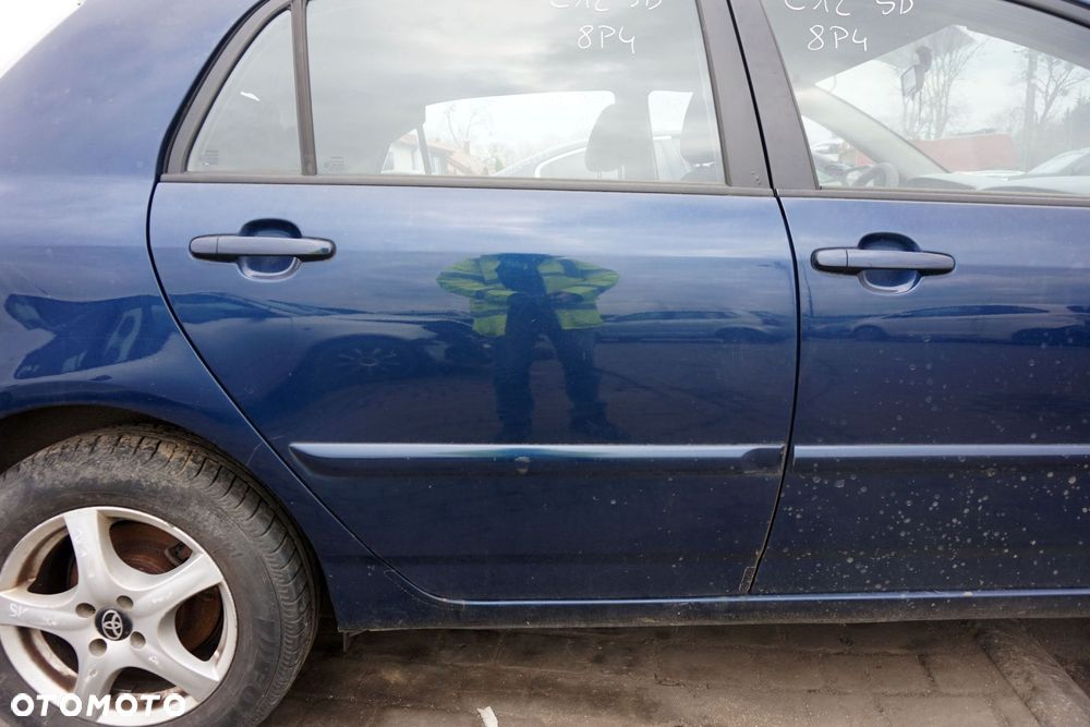 DRZWI TYLNE PRAWE COROLLA E12 LIFT 5D HB 8P4  GRANATOWY TOYOTA 2004-2007 - 3