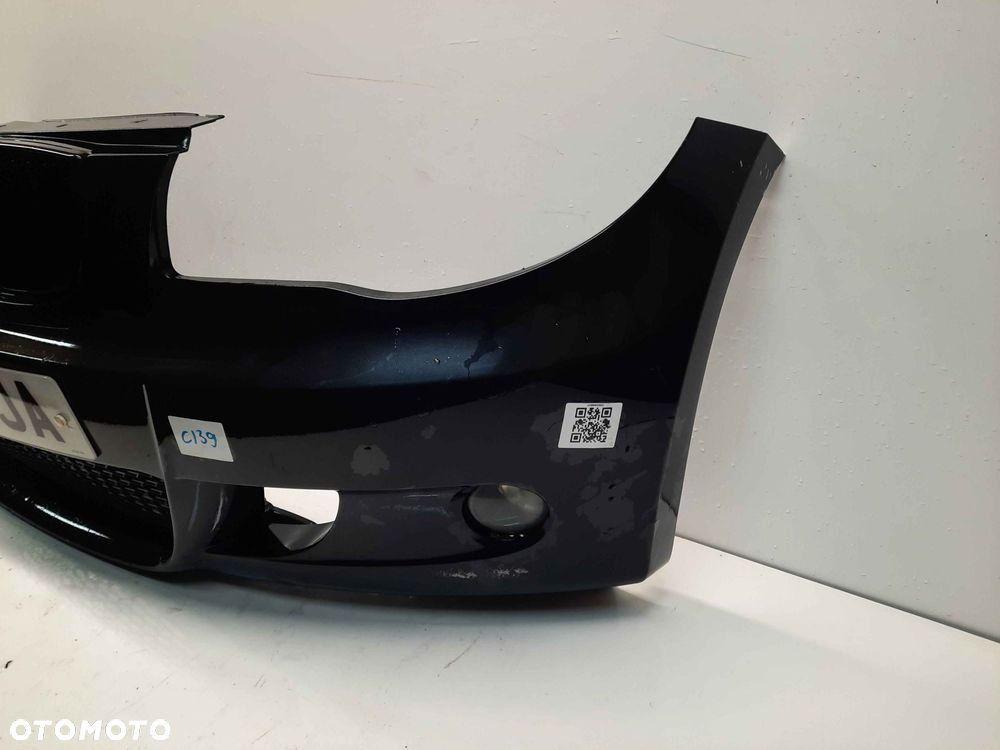 ^ ZDERZAK PRZÓD PRZEDNI DO BMW SERII 1 E87 M POWER M PAKIET BLACK SAPPHIRE CZARNY HALOGENY - 4