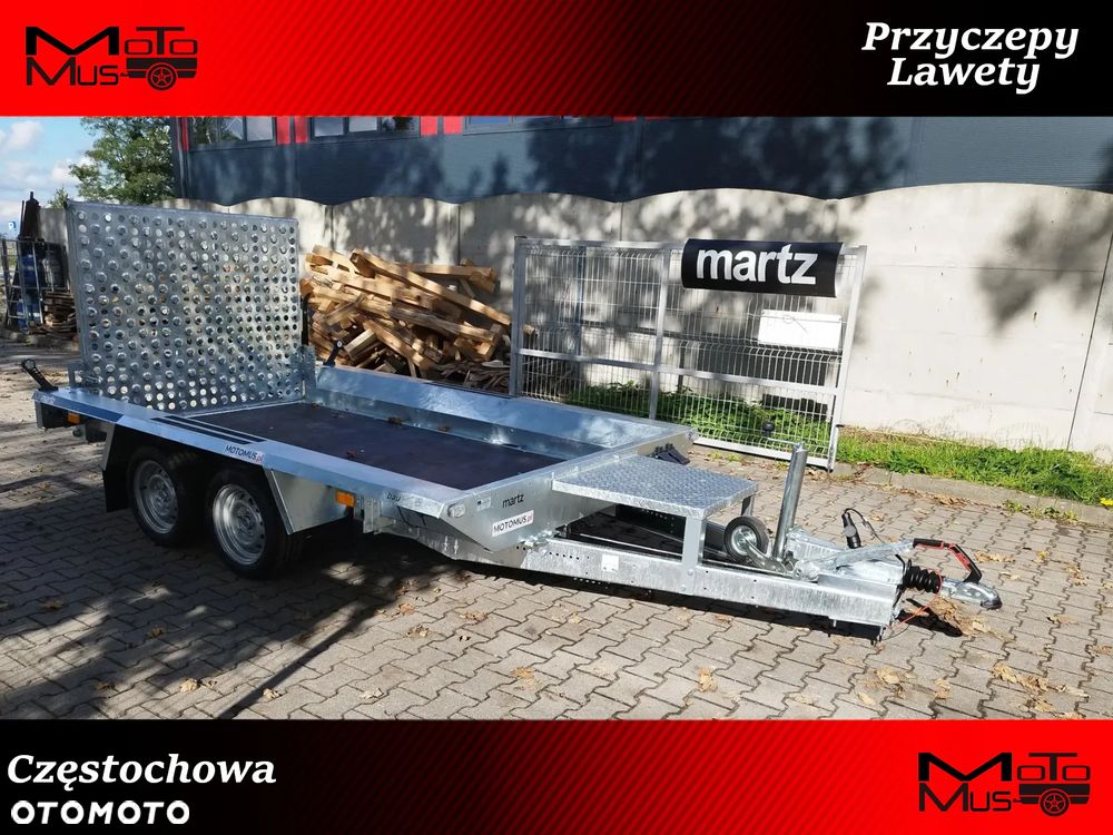 Martz Przyczepa Martz Bau 300/2 300x150 DMC 2700kg do przewozu koparki minikoparki dostawa pod dom - 1