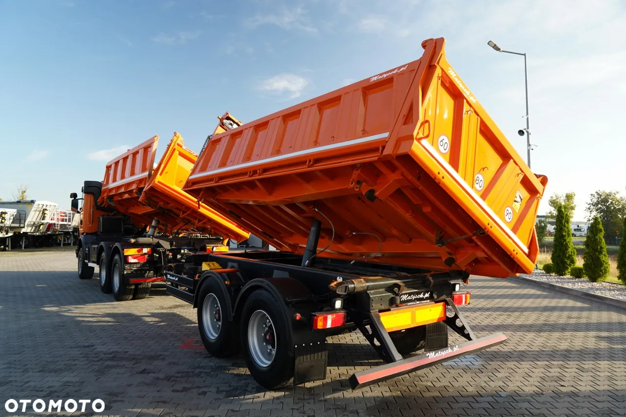 Scania G 440 / 6x6 / ZESTAW / WYWROTKA TRZY-STRONNA / 2X HYDROBURTA /PRZYCZEPA MEILLER / MANUAL - 8
