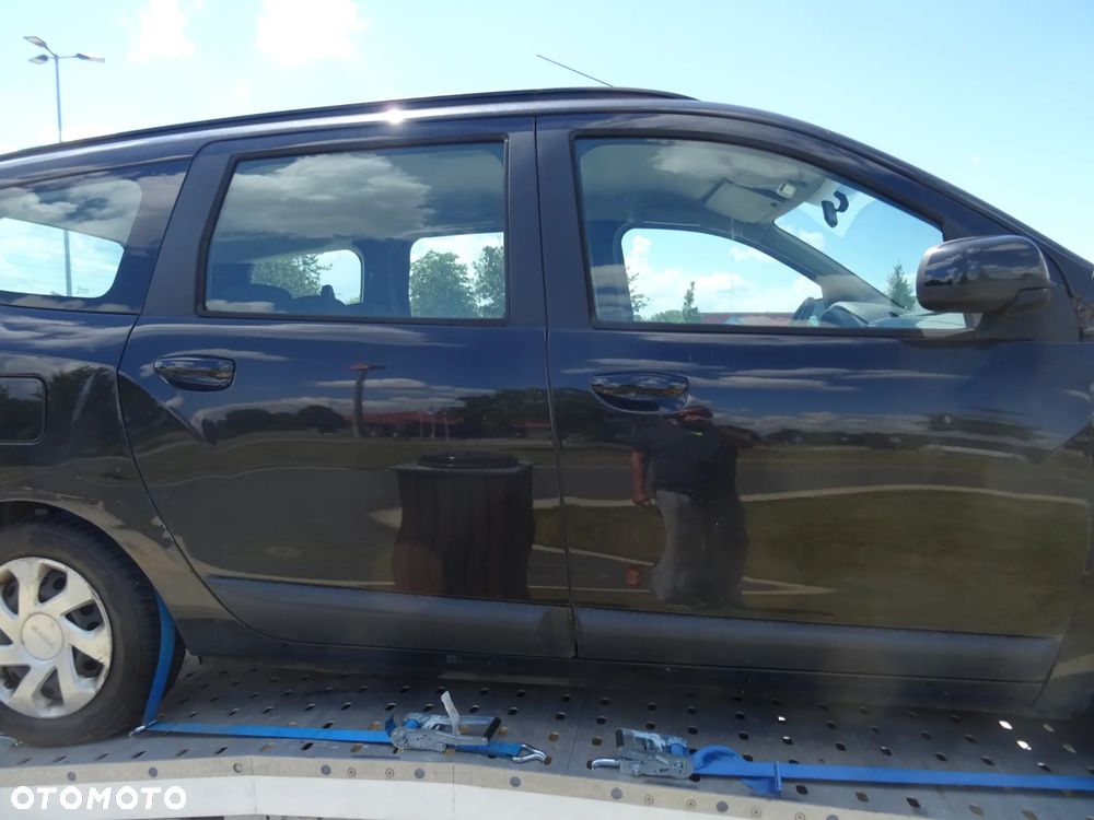 DACIA LODGY DRZWI LEWE TYLNE NV676 CZARNE ORYGINAL LAKIER STAN BDB SZYBA PODNOSNIK LISTWA ZAMEK KLAMKA ITP - 8