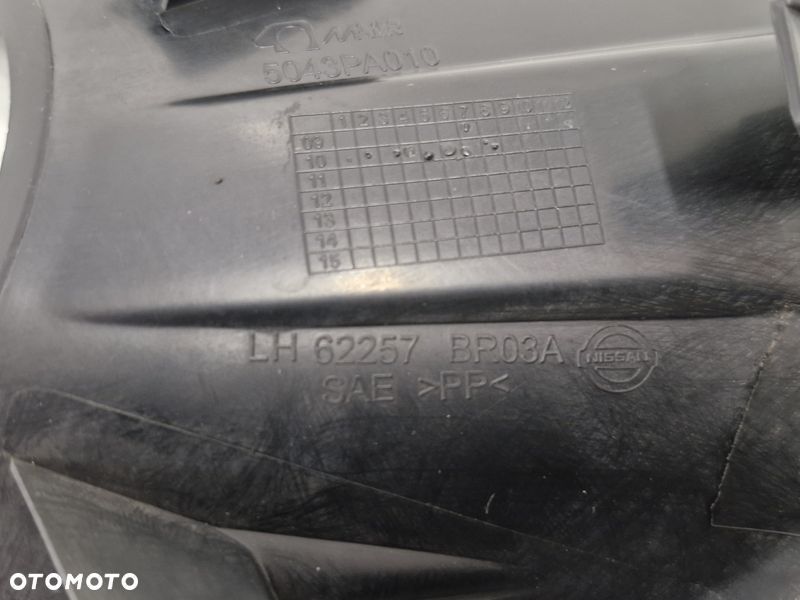 QASHQAI I J10 RAMKA OPRAWKA OSŁONA HALOGENU LEWY PRZÓD LEWA PRZEDNIA 62257BR03A - 5