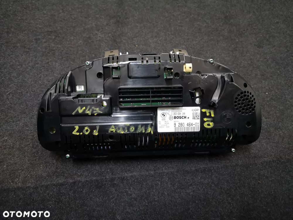 LICZNIK DUŻY LED ZEGARY WYŚWIETLACZ BMW F10 F11 9280464 AUTOMAT N47 - 5